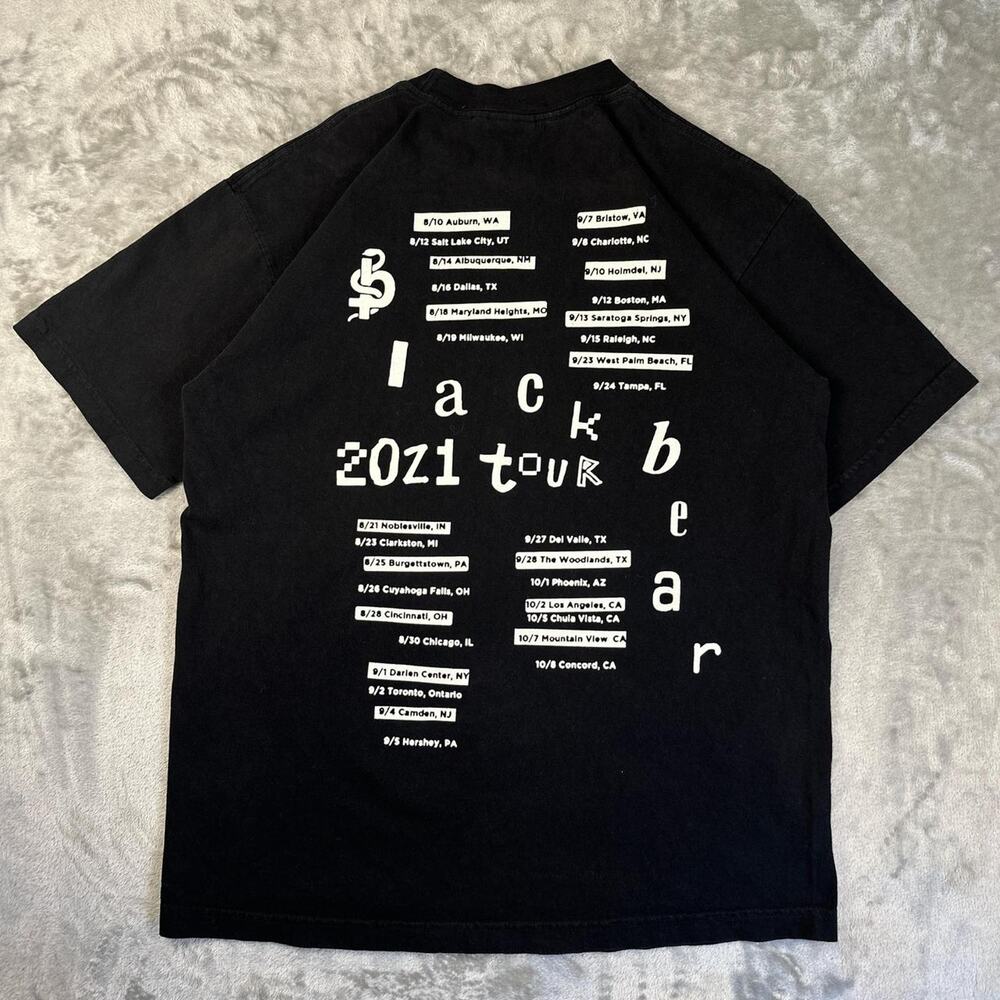 Black Bear Shirt Mens Black “This is the End of Me” Tour Concert 2021 Rap Medium - Picture 2 of 6